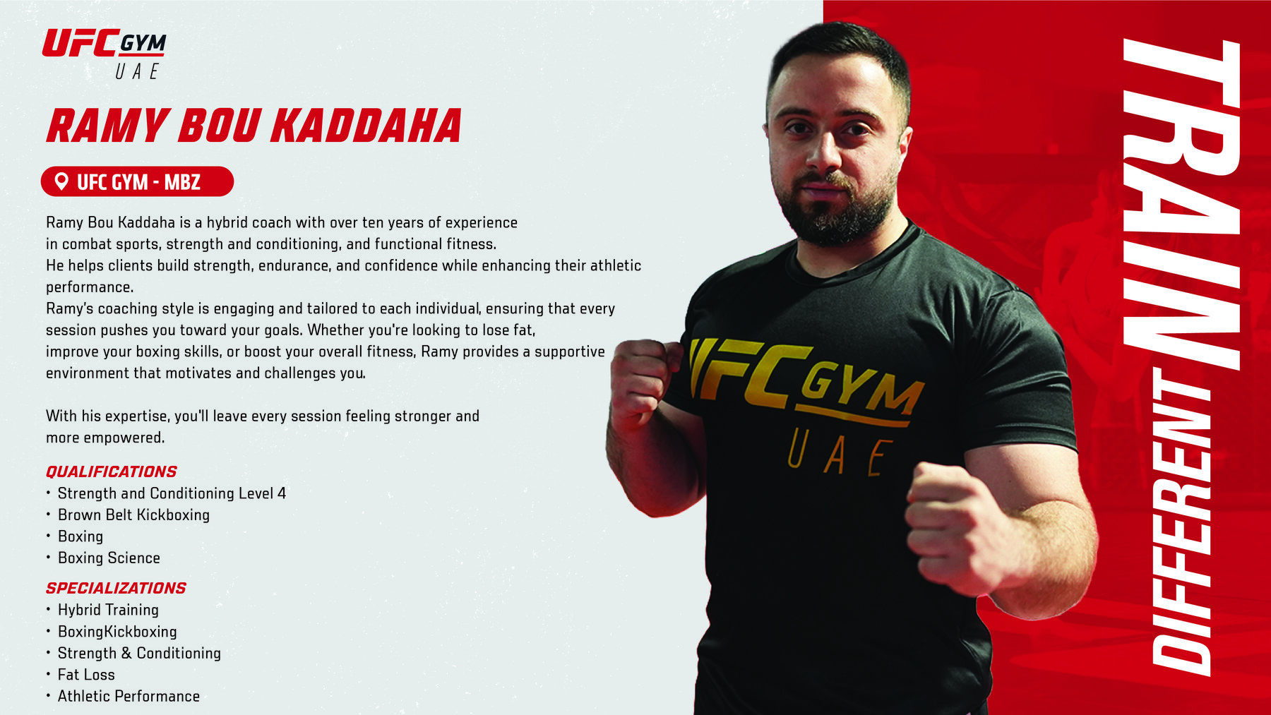 Ramy Bou Kaddaha — UFC GYM Abu Dhabi personal trainer