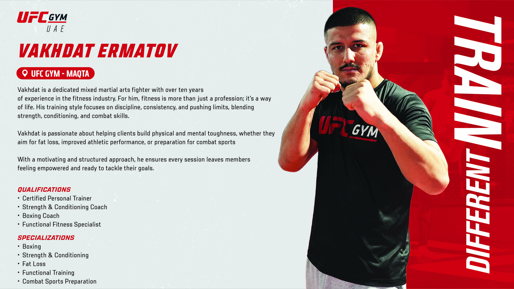 Vakhdat Ermatov — UFC GYM Abu Dhabi personal trainer