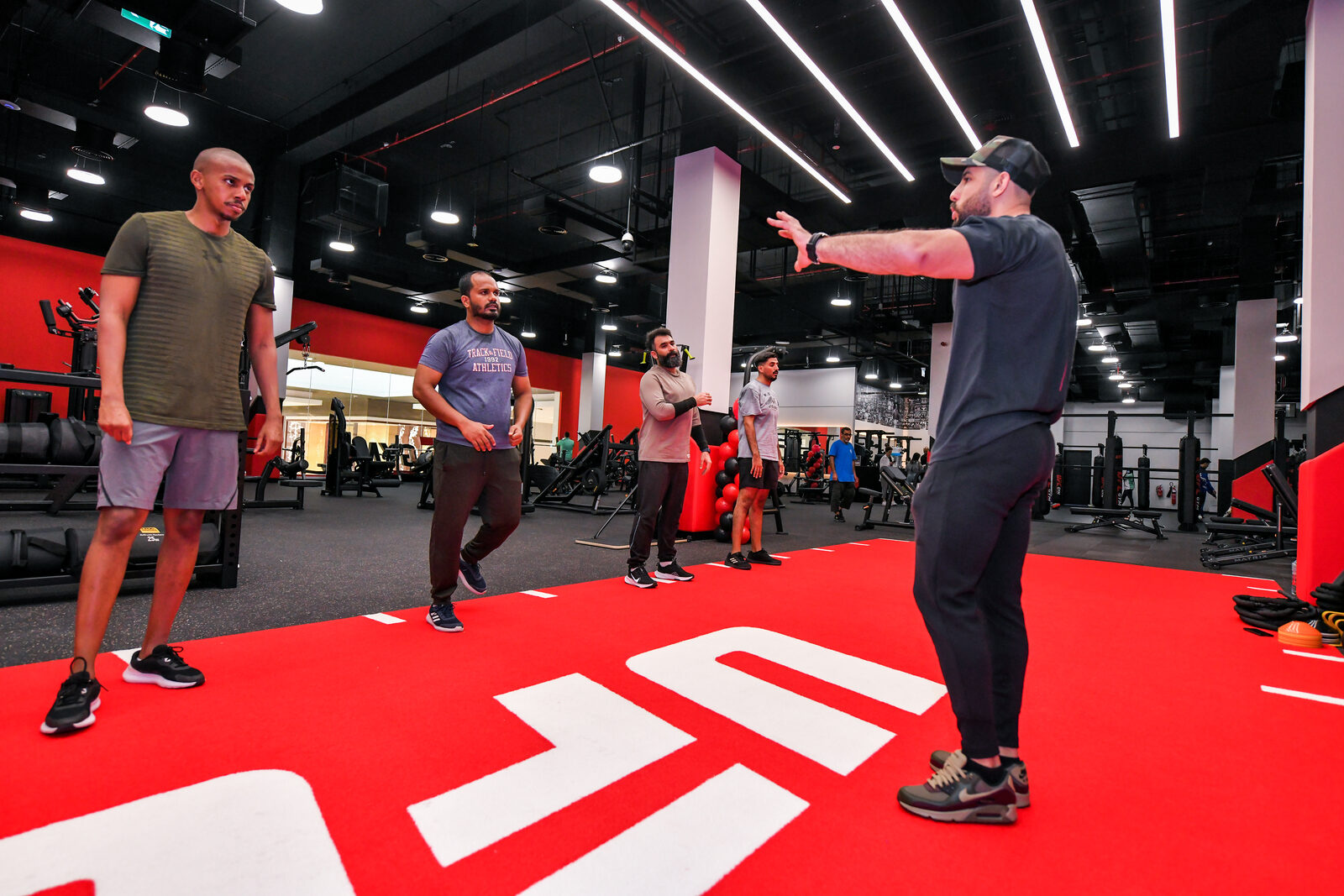 Coaching on the floor at UFC GYM Ajman