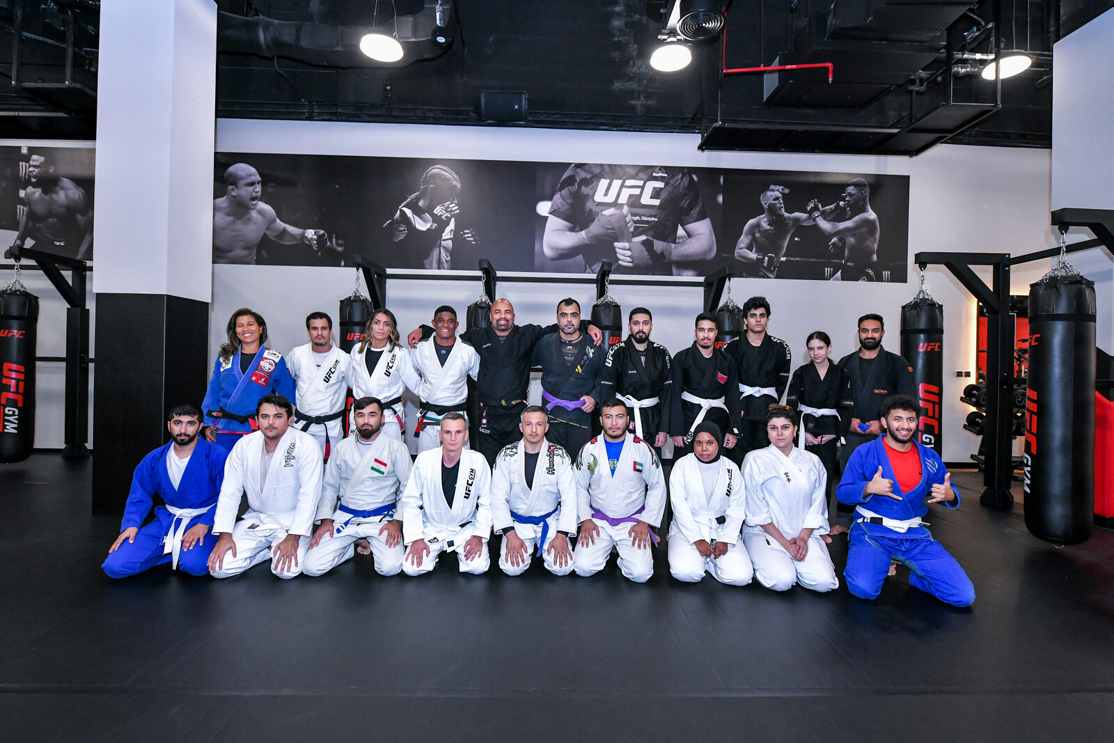 Members training together at UFC GYM