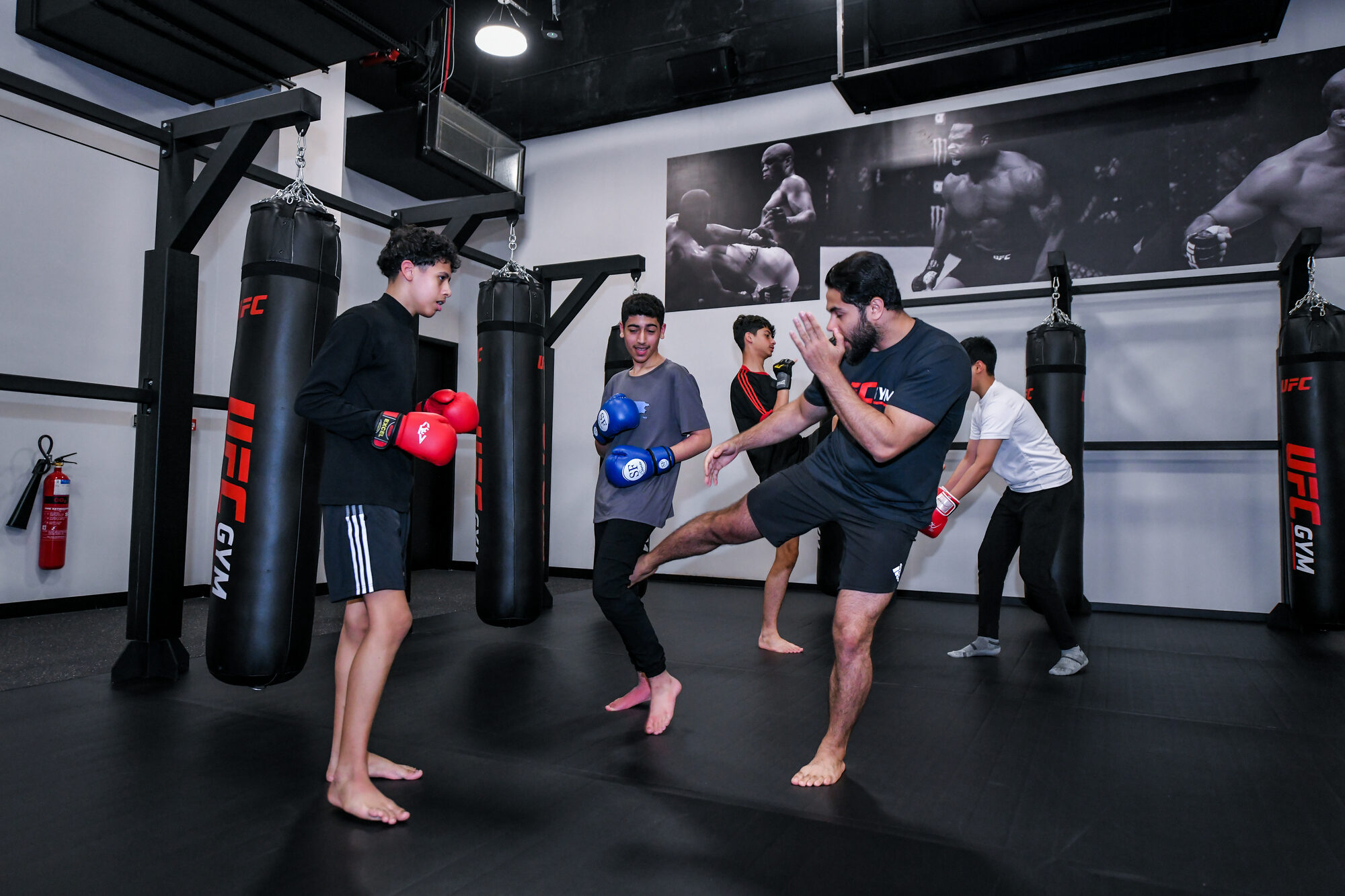 Training floor at UFC GYM Ajman, City Centre Ajman